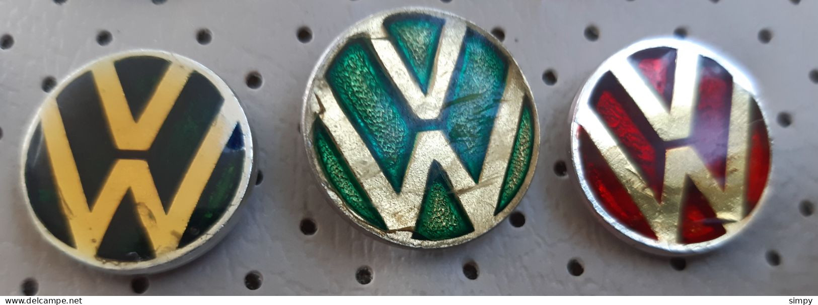 Volkswagen VW Car Logo Vintage Pins - Volkswagen
