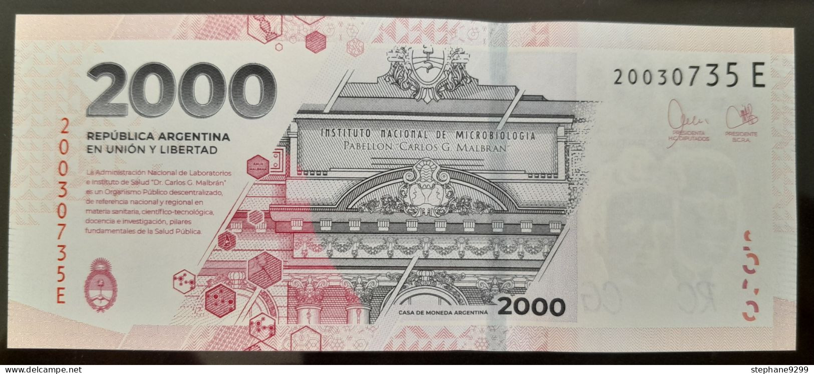 ARGENTINE 2000 PESOS 2023.COMMEMO NEUF/UNC - Argentina