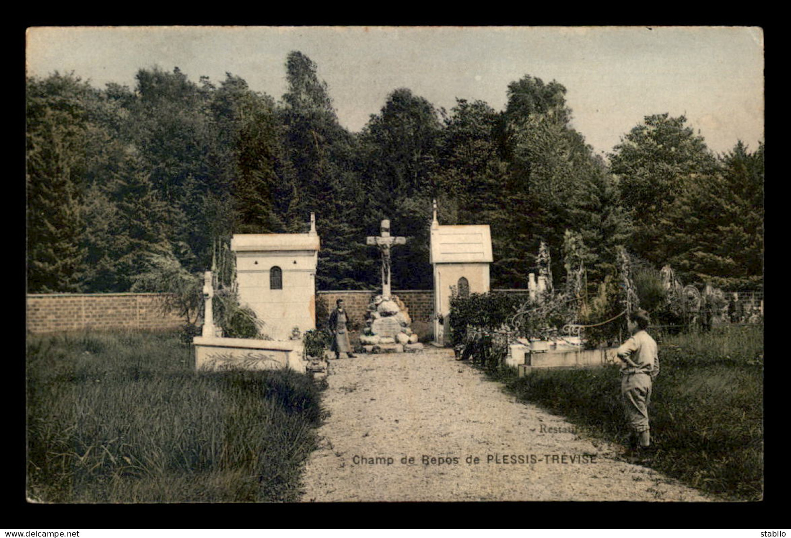 94 - LE PLESSIS-TREVISE - CHAMP DE REPOS - CARTE COLORISEE - Le Plessis Trevise