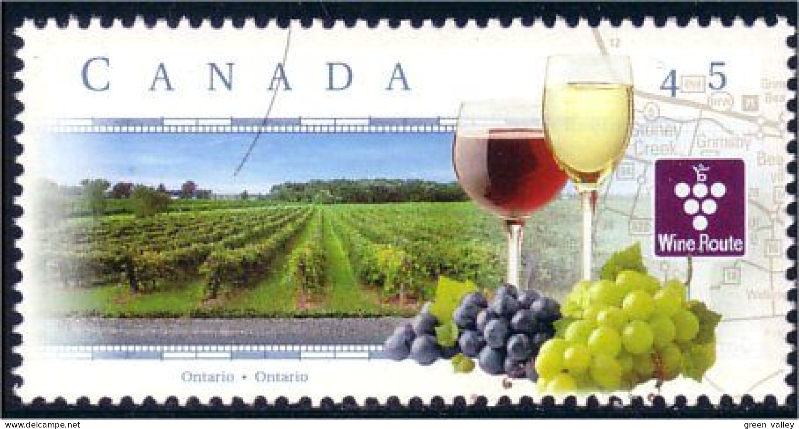 Canada Vin Vigne Raisin Wine Wein Grape MNH ** Neuf SC (C16-52b) - Wines & Alcohols