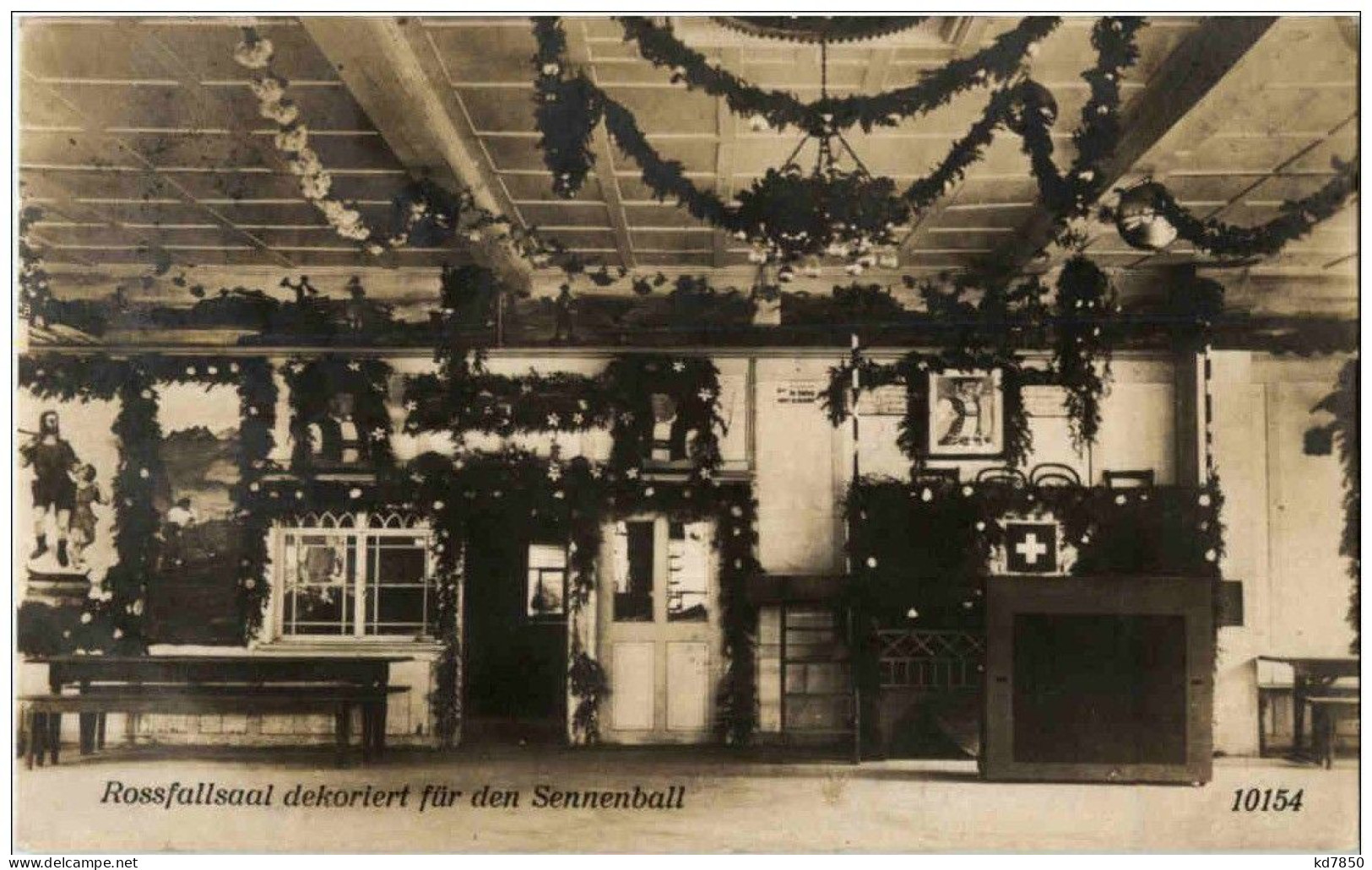 Urnäsch - Rossfallsaal Dekoriert Für Den Sennenball - Urnäsch