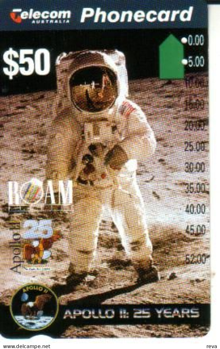 AUSTRALIA $50 APOLLO II ASTRONAUT ON THE MOON 25 YEARS AUS-152 PRIVATE ISSUE MINT READ DESCRIPTION !! - Australië