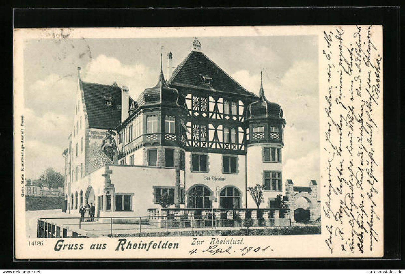 AK Rheinfelden, Gasthaus Zur Rheinlust Mit Strassenpartie  - Rheinfelden