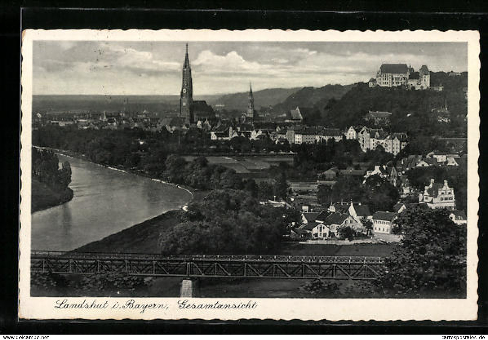 AK Landshut In Bayern, Gesamtansicht Aus Der Vogelschau  - Landshut