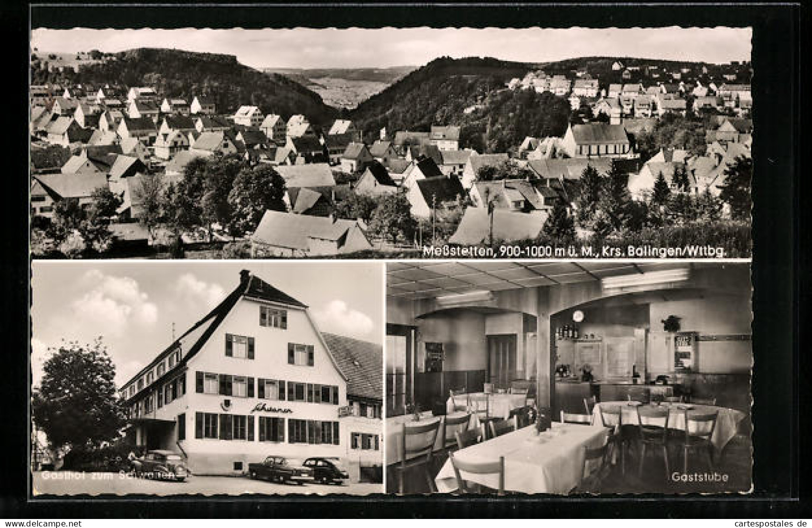 AK Messstetten /Krs. Balingen, Gasthof U. Pension Schwanen  - Balingen