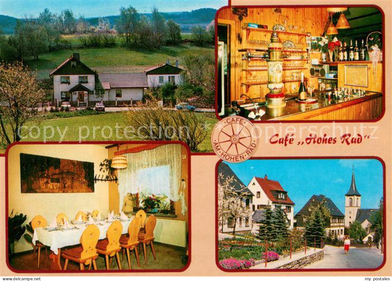 73658347 Crandorf Erla Cafe Restaurant Hohes Rad Theke Ortsmotiv Mit Kirche Cran - Schwarzenberg (Erzgeb.)