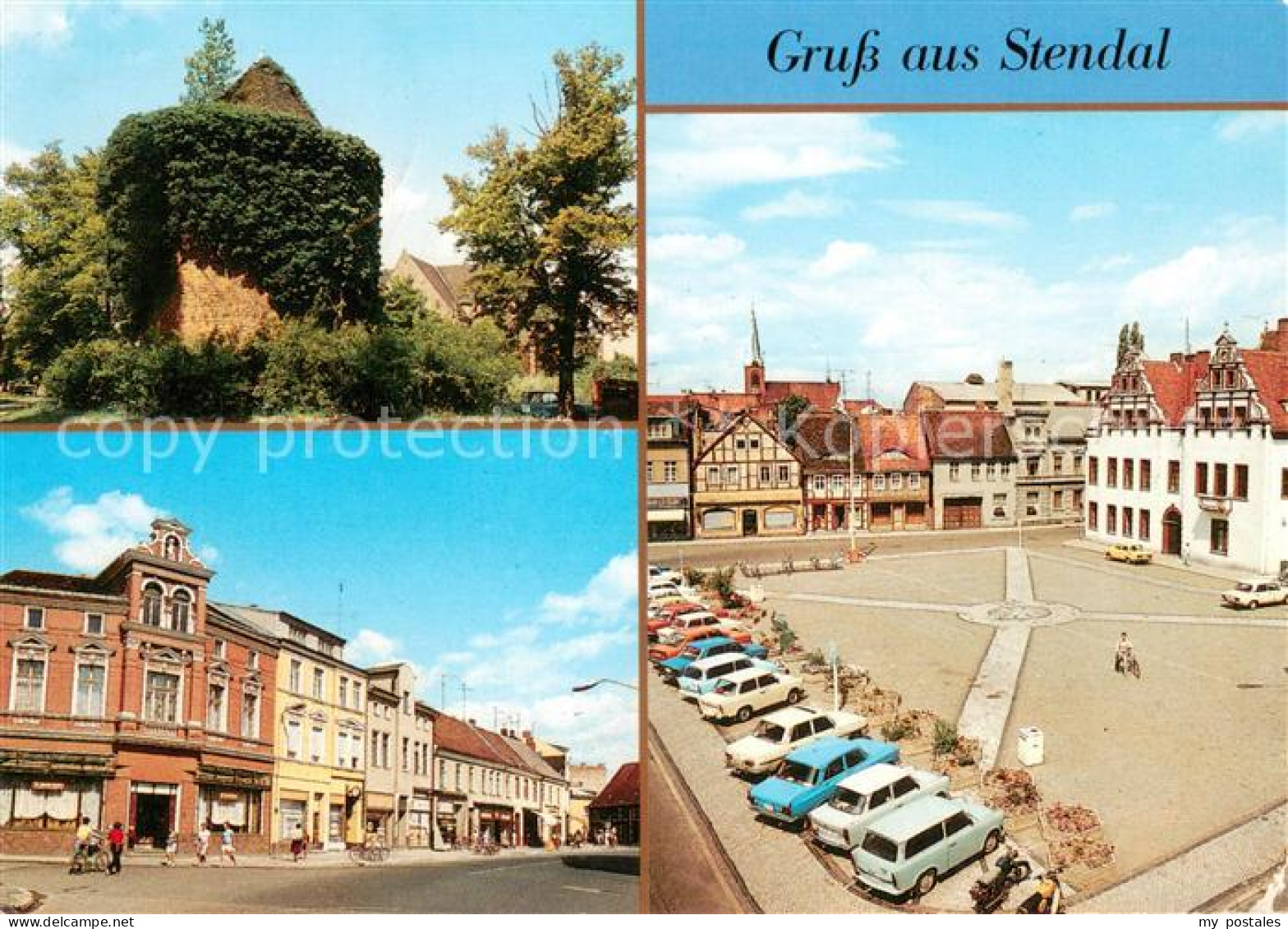 73656123 Stendal Pulverturm Strasse Der Freundschaft Markt Rathaus Stendal - Stendal