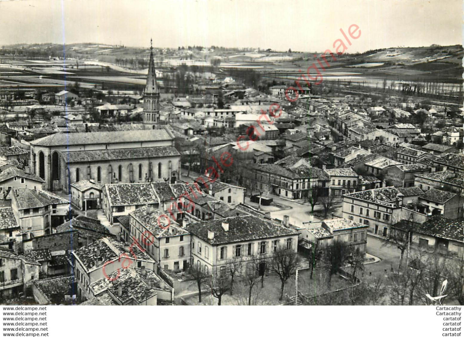 82.  En Avion Au Dessus De GRISOLLES . Vue Générale . - Grisolles