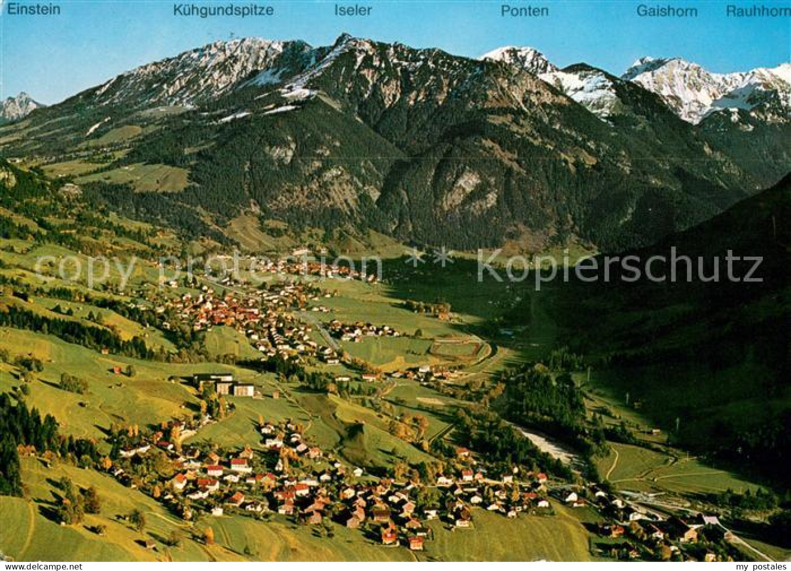 73655103 Vorderhindelang Alpenpanorama Allgaeuer Alpen Fliegeraufnahme Vorderhin - Hindelang