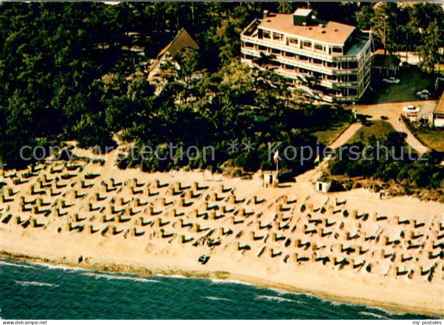 73654855 Timmendorfer Strand Curschmann Sanatorium Fliegeraufnahme Timmendorfer  - Timmendorfer Strand