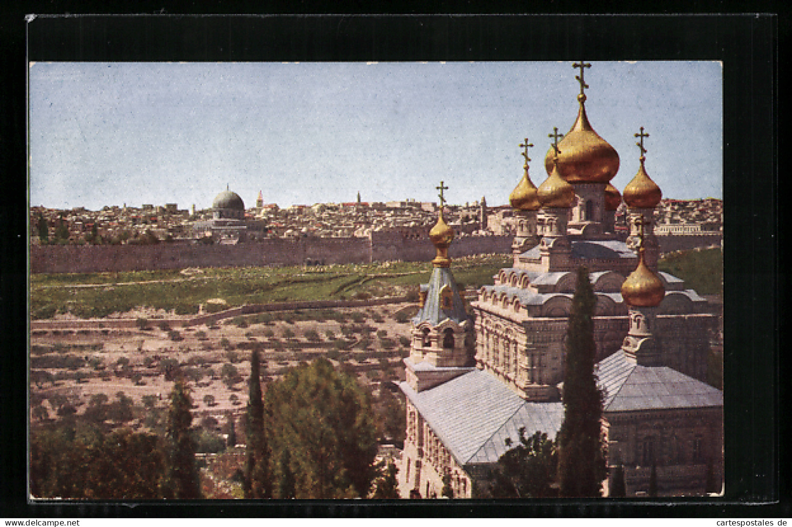 AK Jerusalem, Teilansicht Vom Ölberg Aus Gesehen  - Palästina