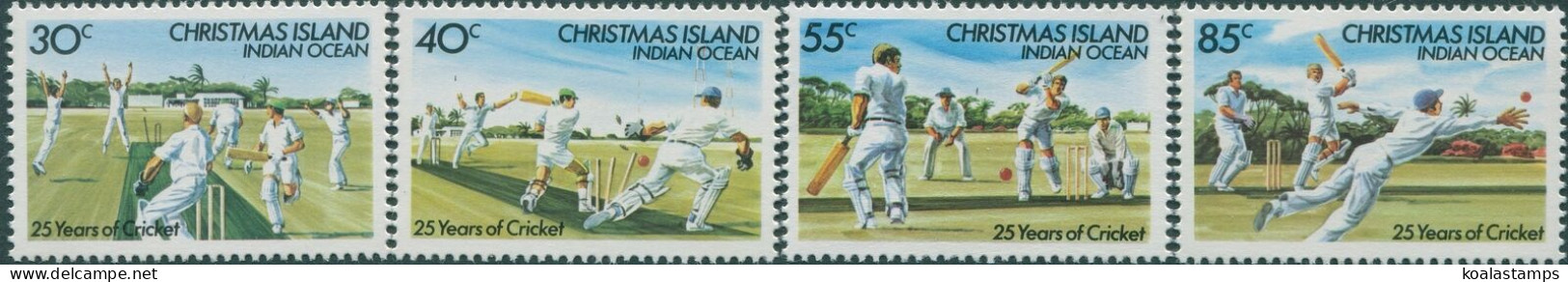 Christmas Island 1984 SG190-193 Cricket Set MLH - Christmas Island