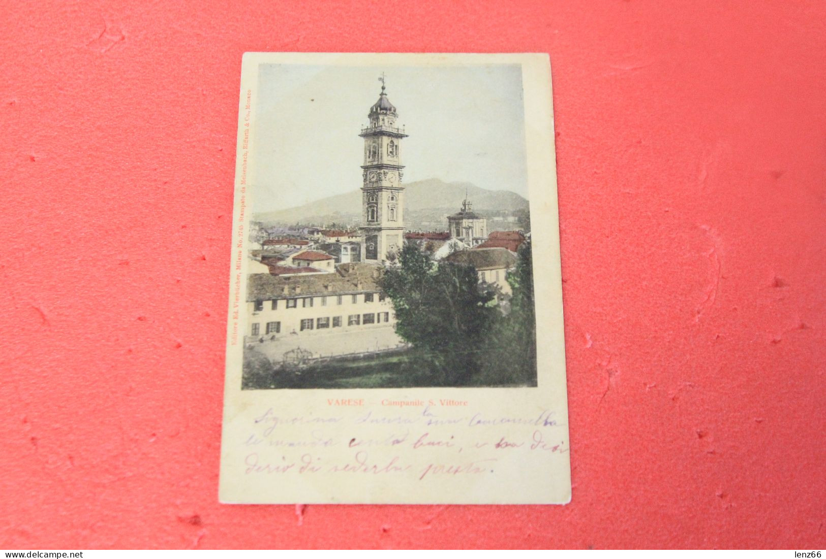 Varese Campanile S. Vittore 1900 Ed. Vierbucher - Varese