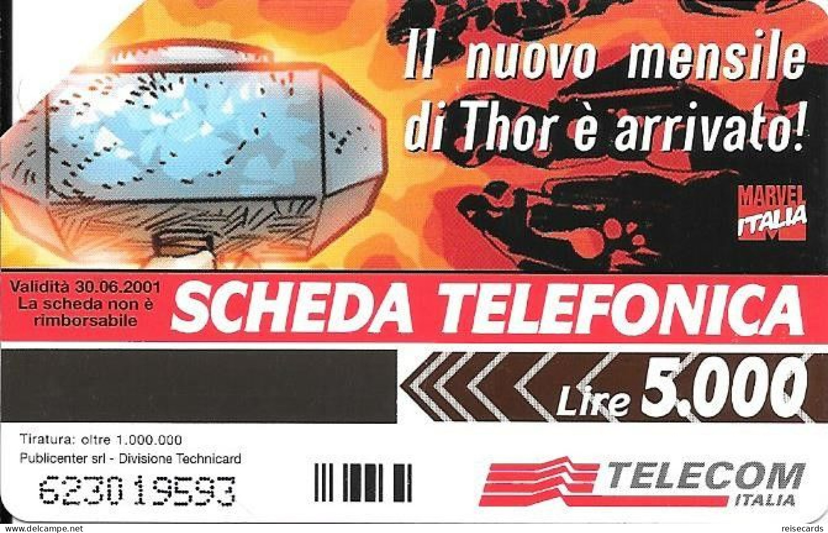 Italy: Telecom Italia - Marvel Comics, Thor - Openbare Reclame