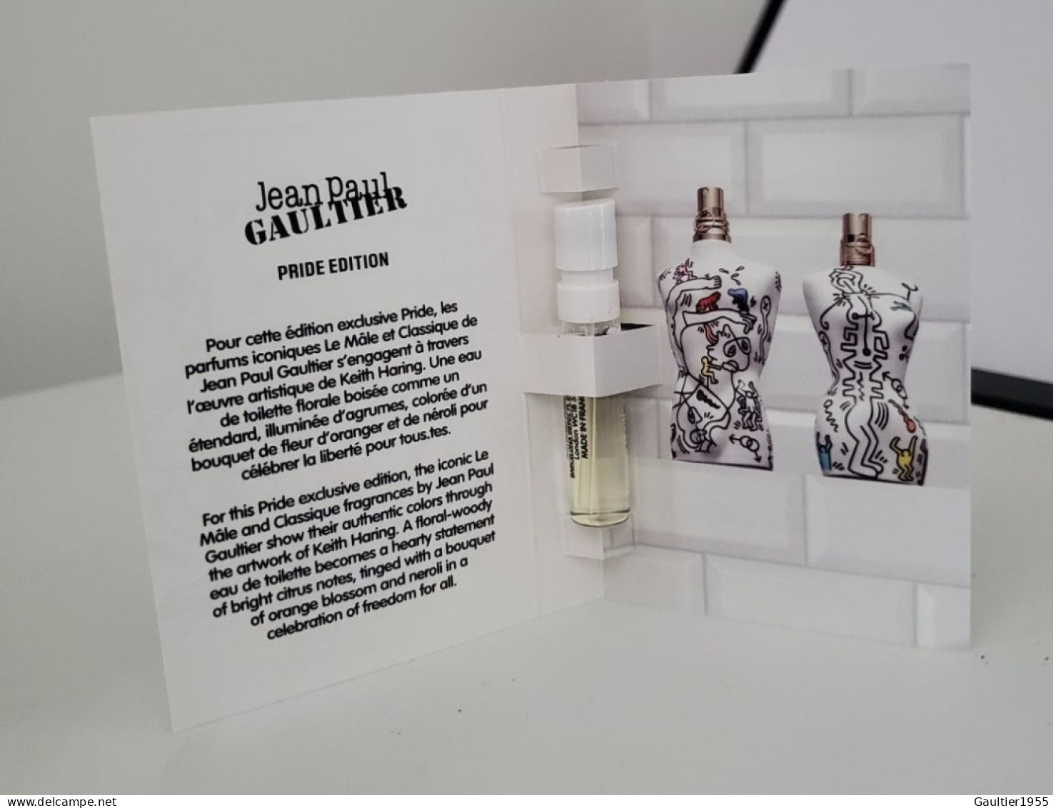 Echantillon Tigette - Perfume Sample - Pride Edition 2024 De Jean Paul Gaultier - Echantillons (tubes Sur Carte)