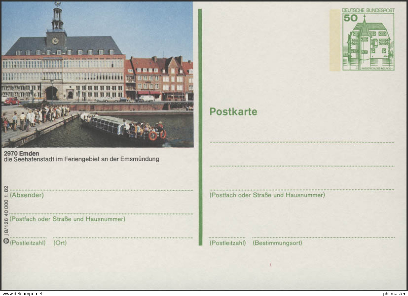 P134-j8/126 - 2970 Emden, Rathaus ** - Bildpostkarten - Ungebraucht