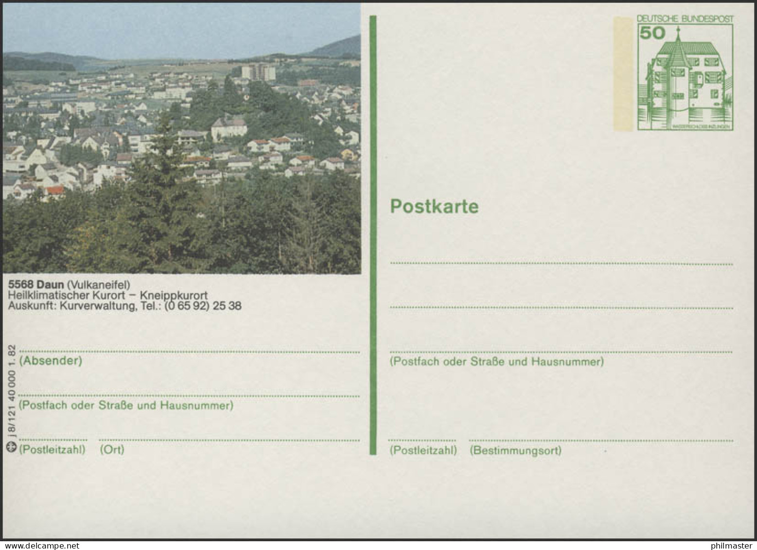 P134-j8/121 - 5568 Daun, Panorama Der Stadt ** - Cartoline Illustrate - Nuovi