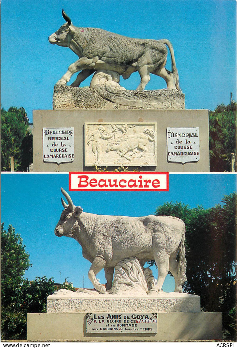 BEAUCAIRE Hommage Aux Vaillants Taureaux Clairon Et Goya 12(scan Recto-verso) MD2543 - Beaucaire