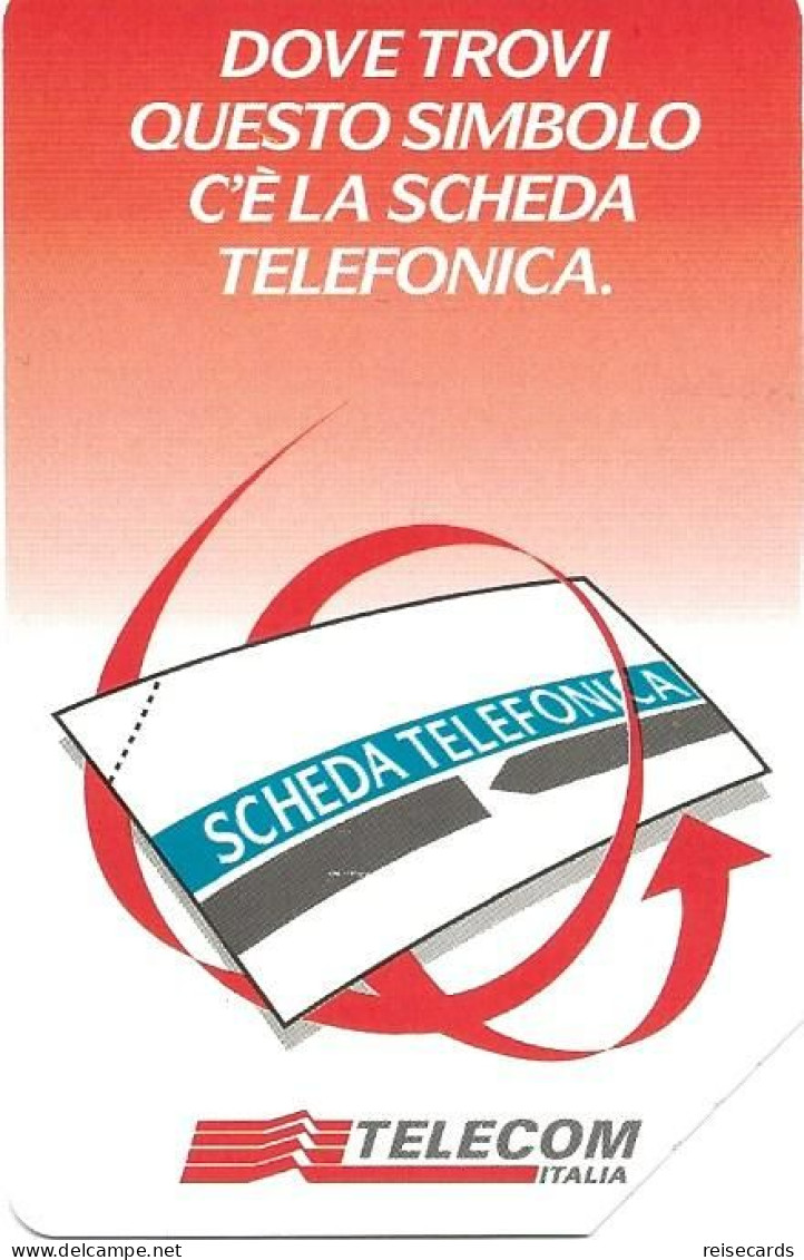 Italy: Telecom Italia - La Scheda Telefonica, Dove Vai - Openbare Reclame