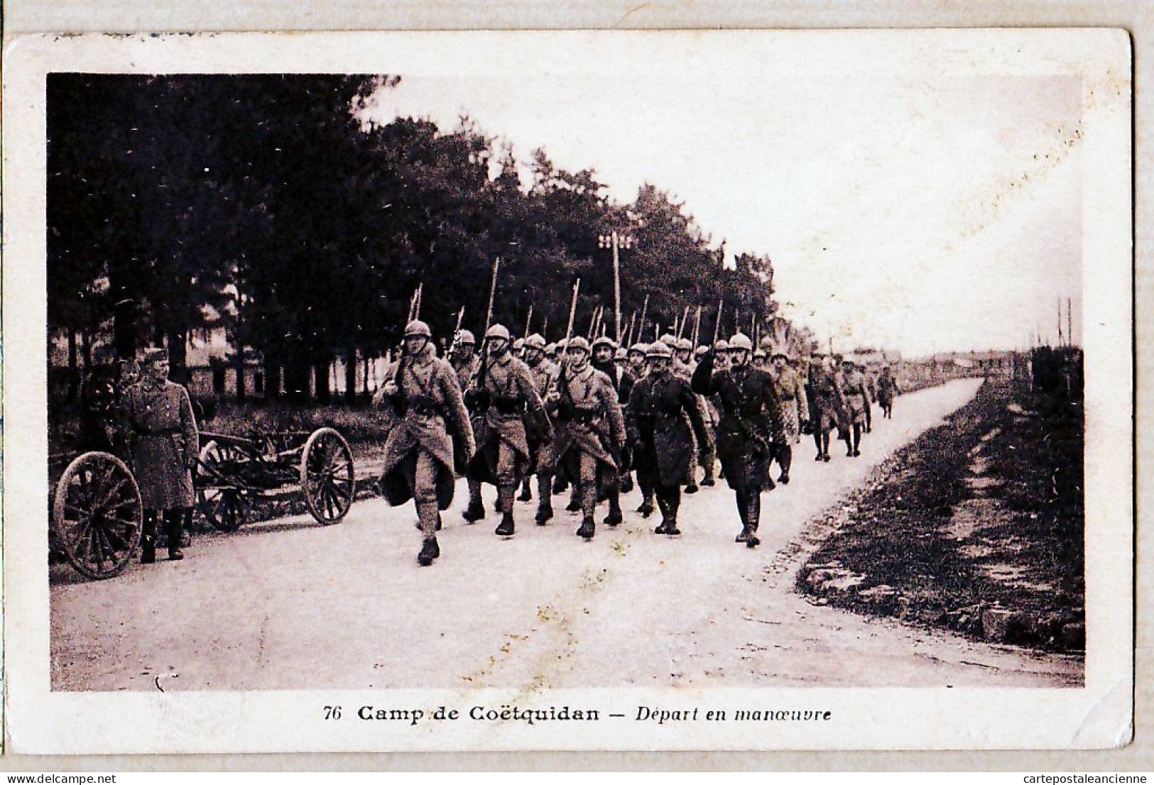 10587 / ⭐ ◉  CAMP De COETQUIDAN 56-Morbihan DEPART En MANOEUVRE Militaria 16.07.1934 Ed GABRIEL COQUINVILLE - Guer Coetquidan