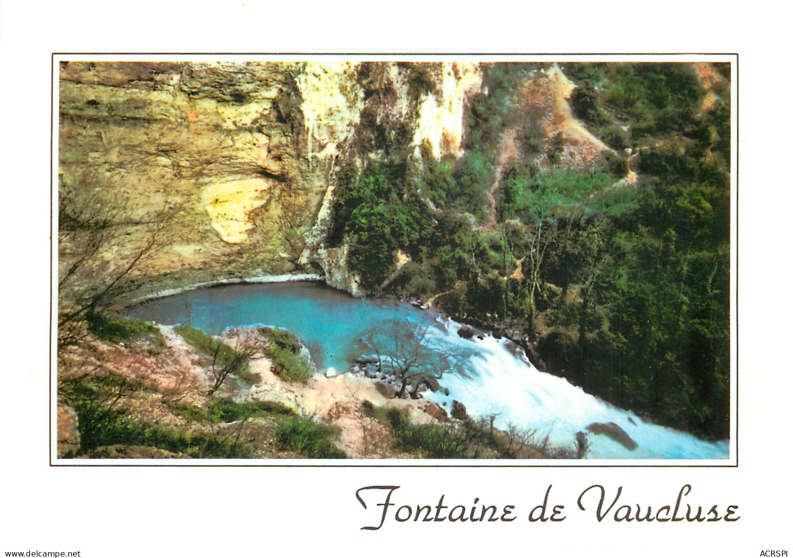 FONTAINE DE VAUCLUSE Naissance De La Source Par Hautes Eaux 16(scan Recto-verso) ME2625 - Beaumes De Venise