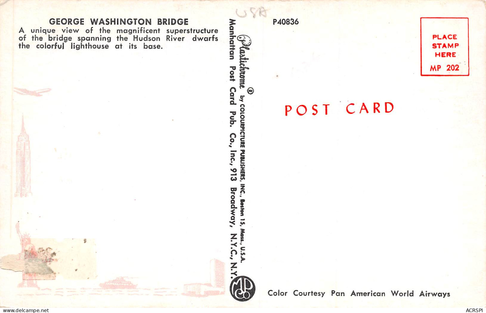 GEORGE WASHINGTON  Bridge Pont  6 (scan Recto Verso)ME2676TER - Andere & Zonder Classificatie