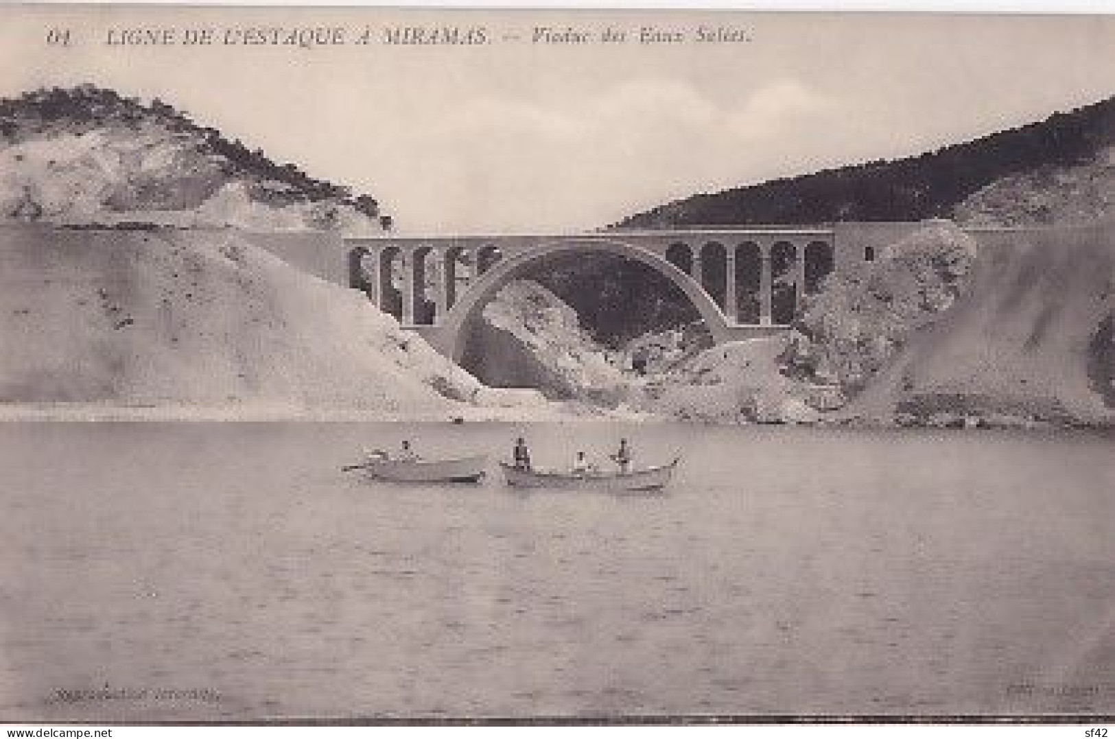 LIGNE DE L ESTAQUE A MIRAMAS     Viaduc Des Eaux Salées - L'Estaque