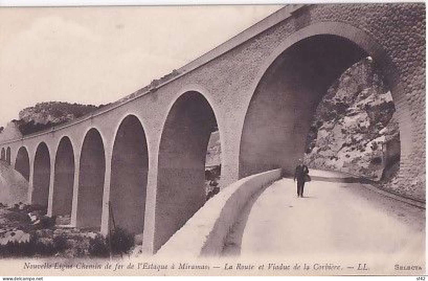 NOUVELLE LIGNE DE L ESTAQUE A MIRAMAS     La Route Et Viaduc De La Corbière - L'Estaque