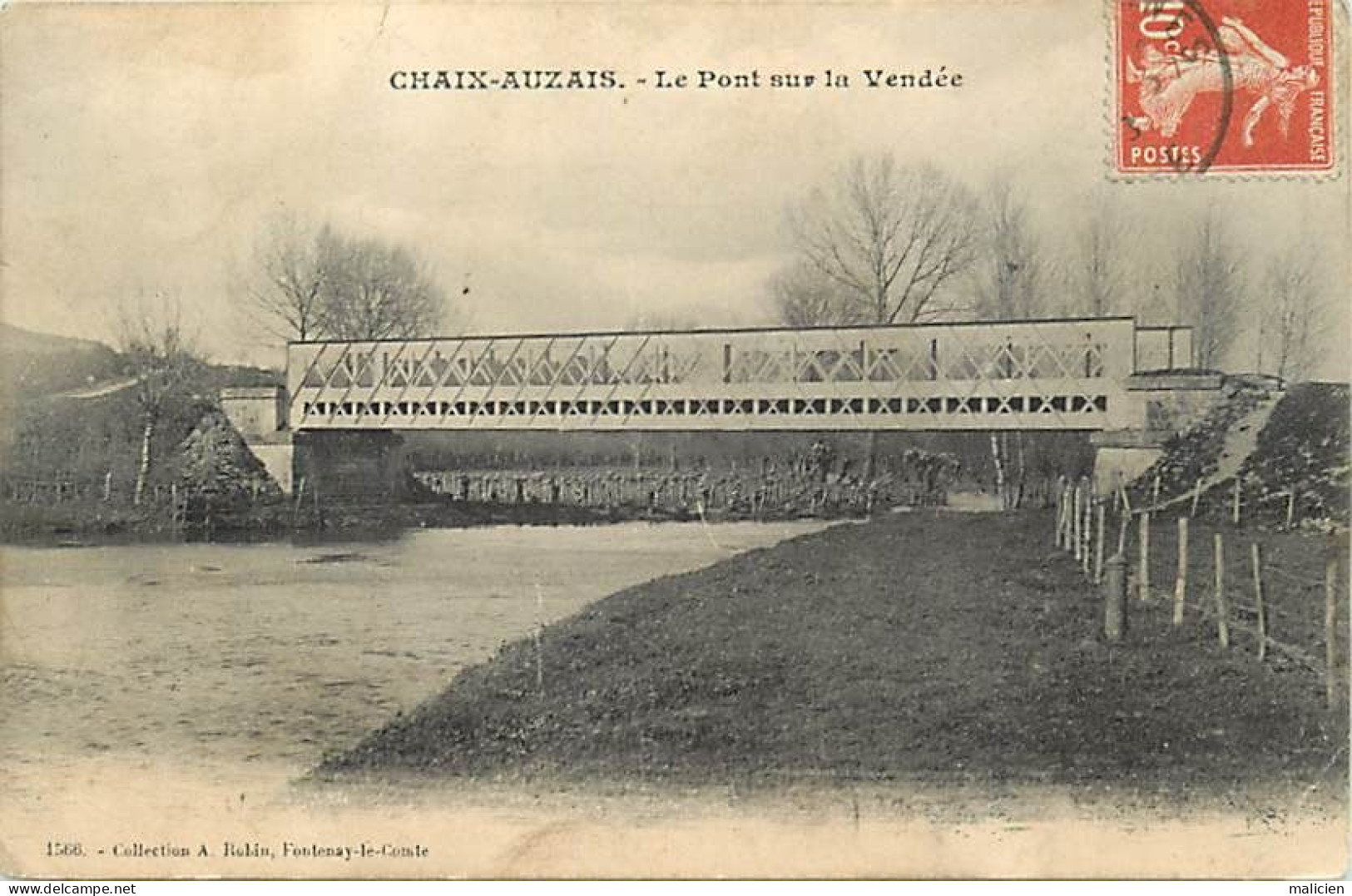 - Vendée -ref-F205- Chaix Auzais - Pont Sur La Vendée - - Autres & Non Classés