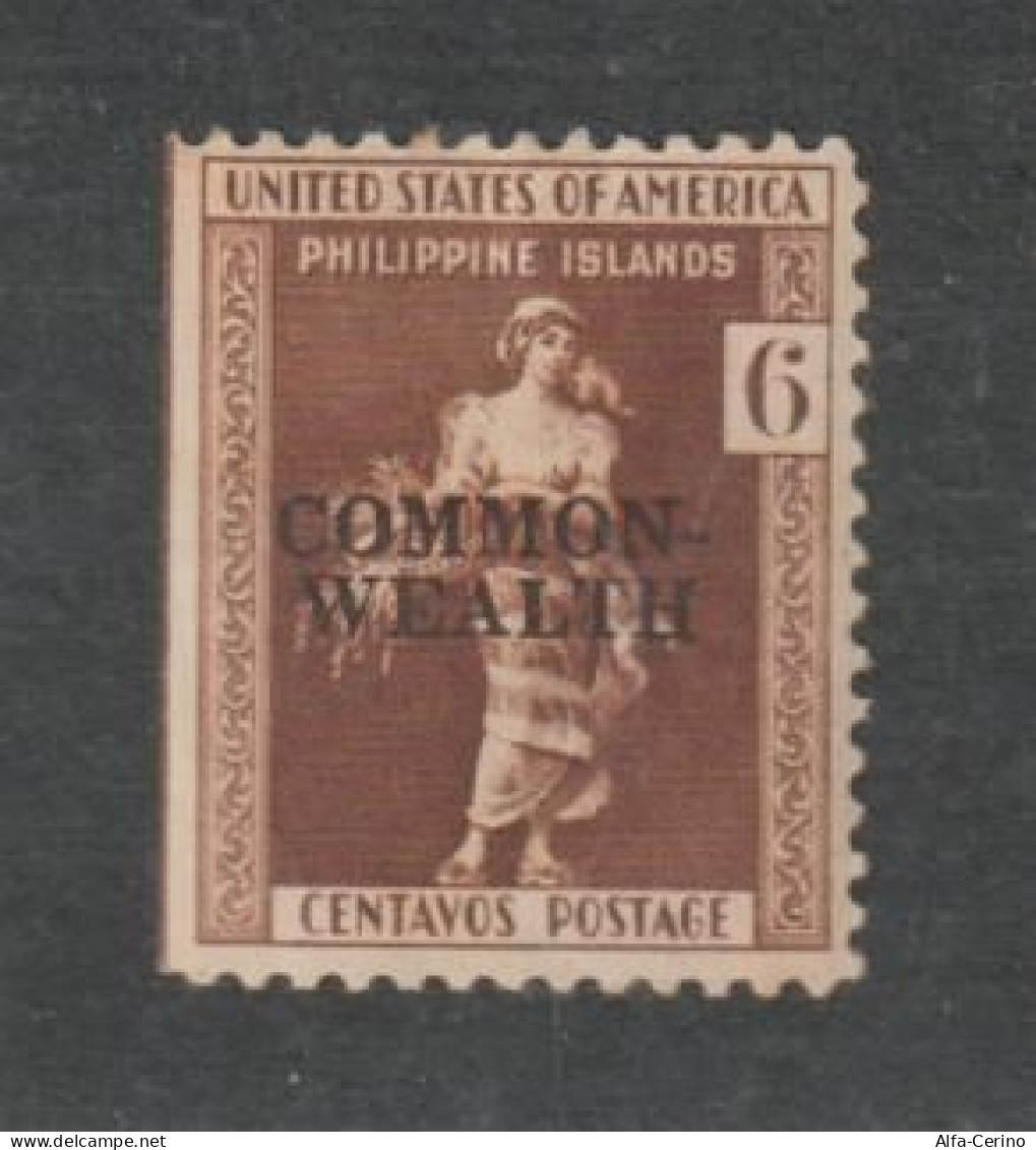 PHILIPPINES:  1936  OVERPRINTED  -  6 C. UNUSED  STAMP  -  NOT PERFORATED ON THE LEFT  -  YV/TELL. 274 - Filippijnen