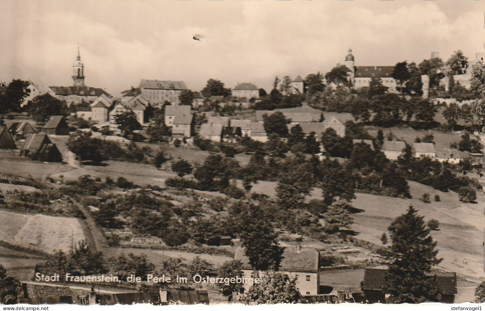 Frauenstein/E. 1964 Ortspartie - Frauenstein (Erzgeb.)