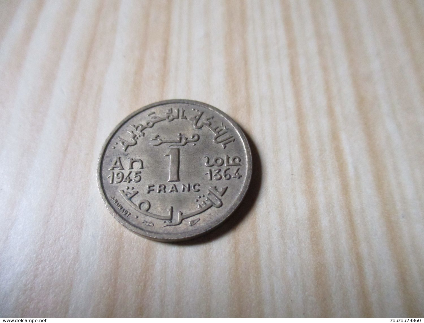 Maroc - 1 Franc Mohammed V 1945.N°747. - Marokko