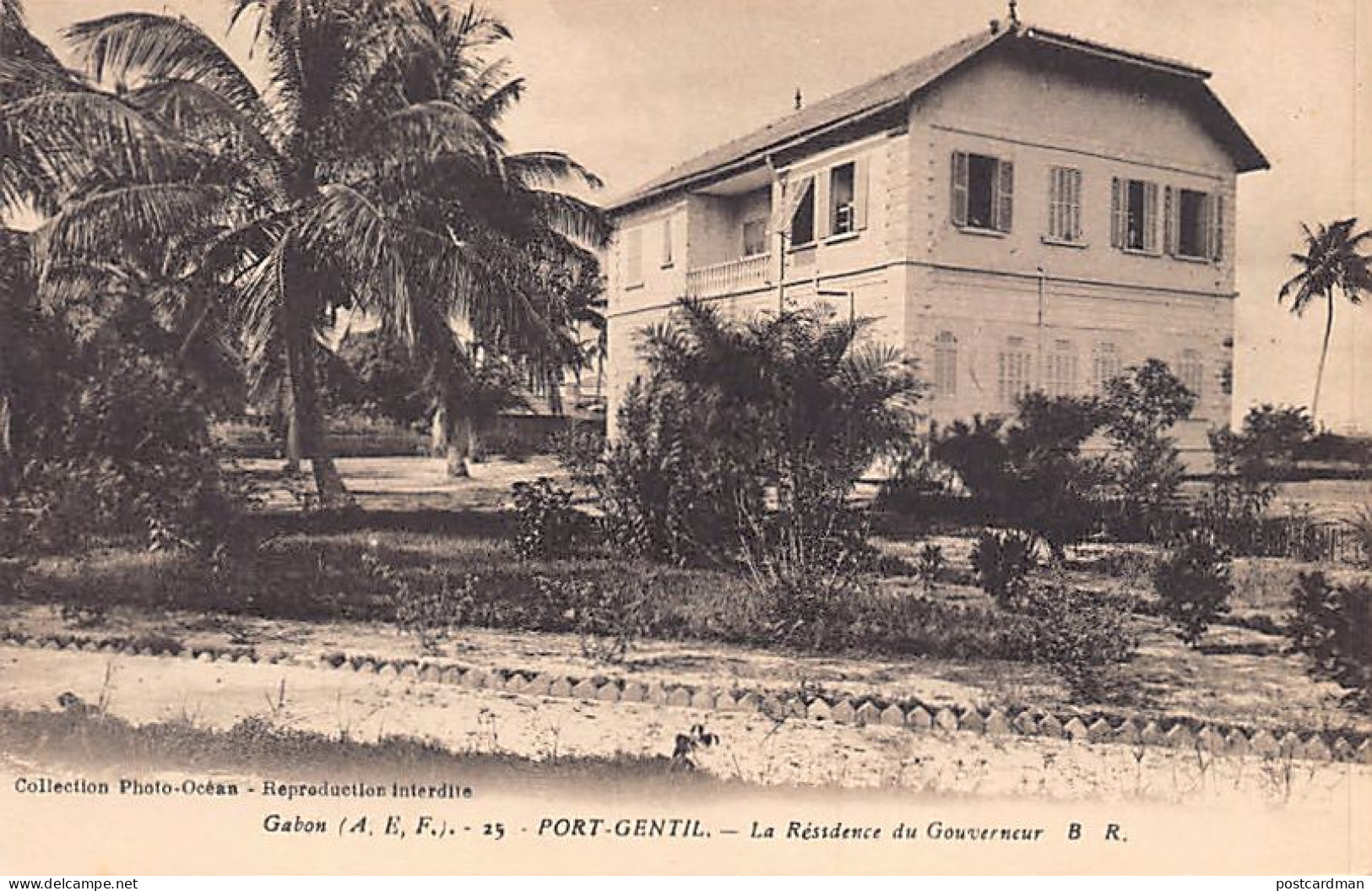 Gabon - PORT GENTIL - La Résidence Du Gouverneur - Ed. Photo-Océan 25 - Gabon