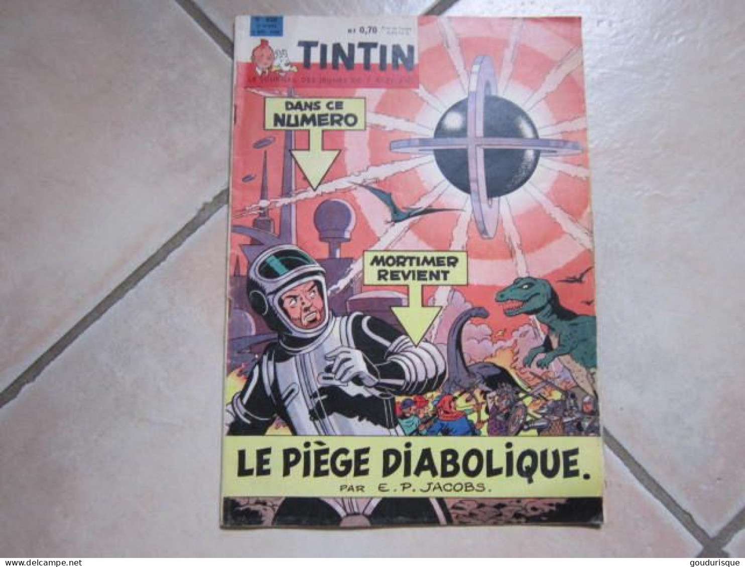 TINTIN JOURNAL DE TINTIN COUVERTURE JACOB N°628 DU 3 NOV 1960 - Blake Et Mortimer