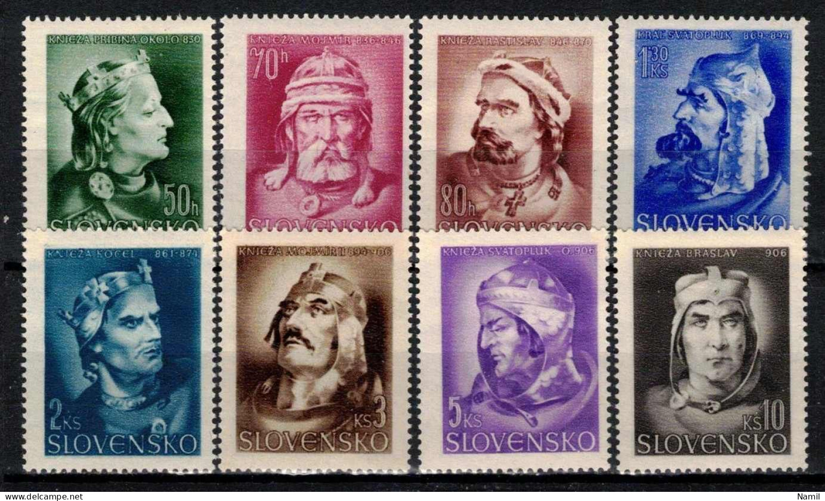 Slovaquie 1944 Mi 134-41 (Yv 100-107), (MNH)** - Neufs