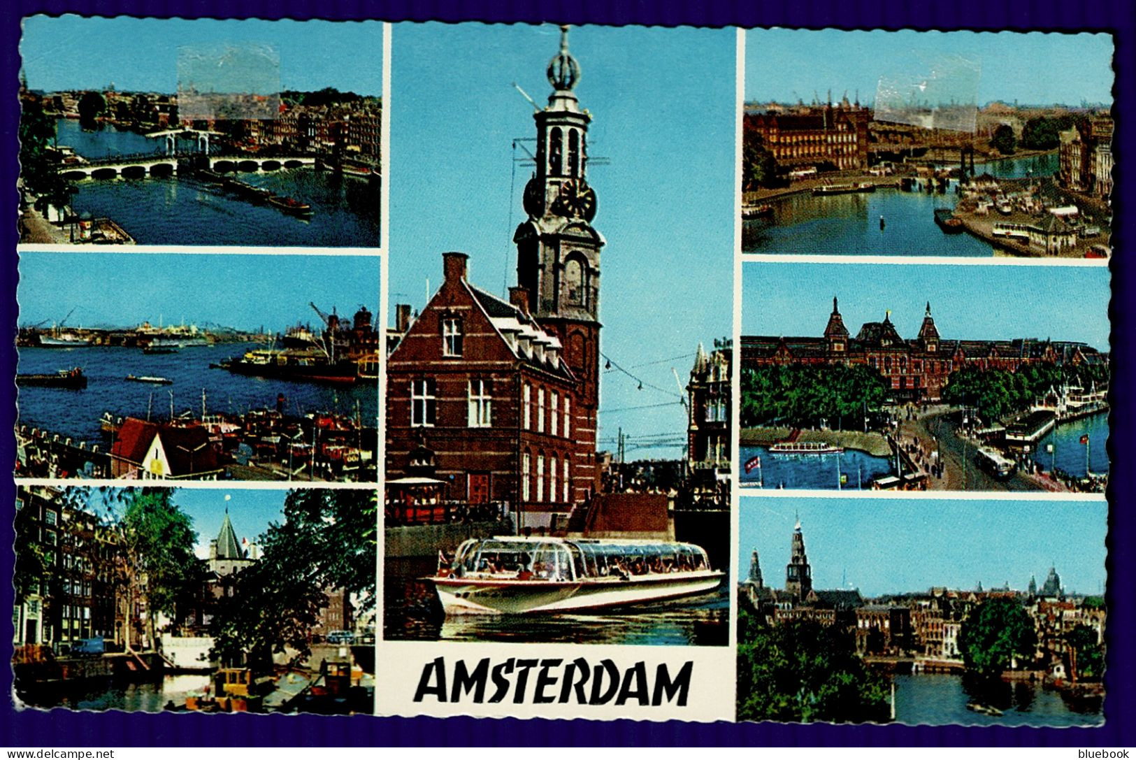 Ref 1648 - Netherlands Postcard With 1961 Europa Set Cancelled At Amsterdam Station - Briefe U. Dokumente