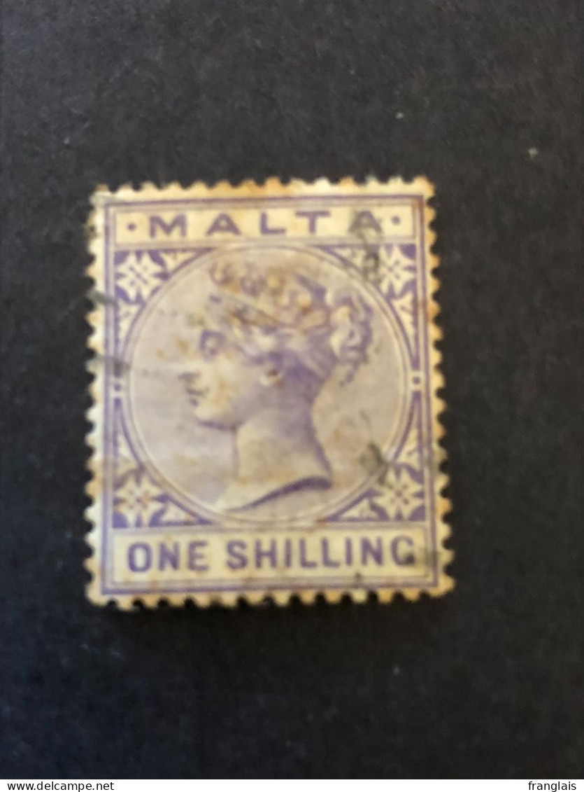 MALTA  SG 29  1s Pale Violet FU - Malta (...-1964)