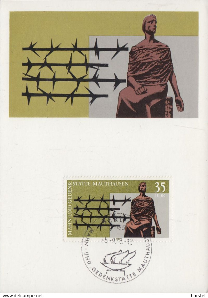 DDR - Mi.2356 Karte Internationale Mahn- Und Gedenkstätte Mauthausen - Erstag 5.9.1978 - 1st Day – FDC (sheets)