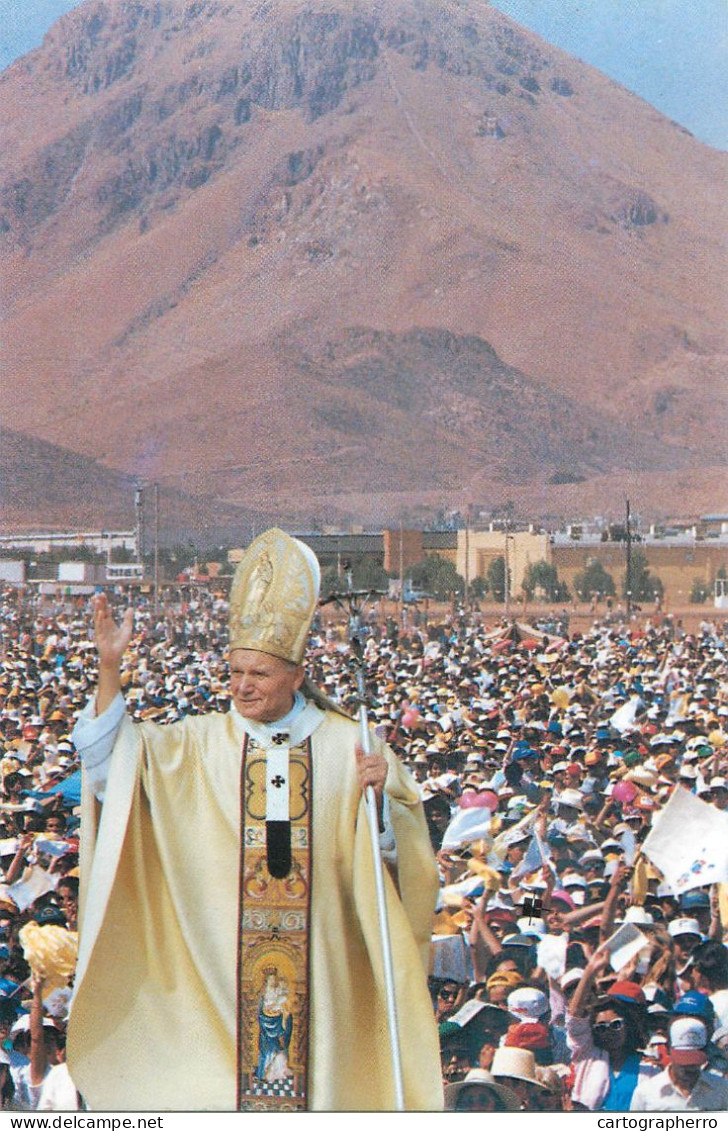 Pope John Paul II Papal Travels Postcard - Popes