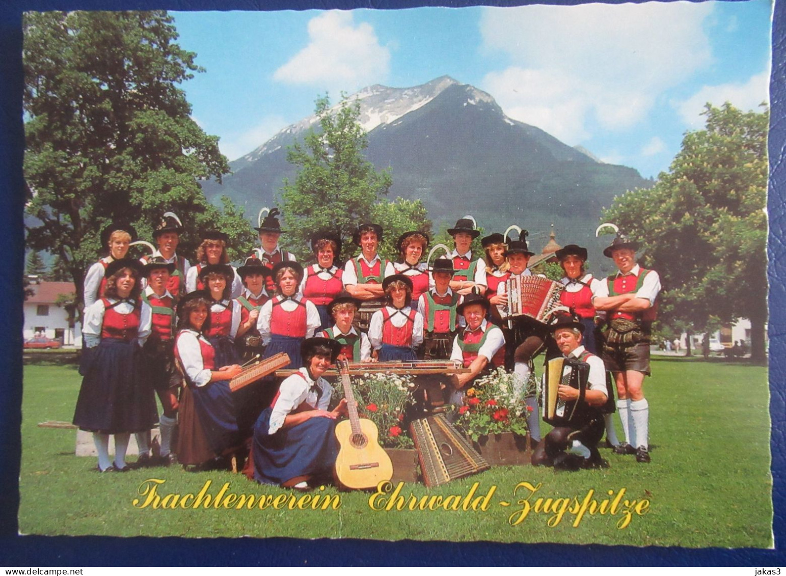 CPM CARTE POSTALE COSTUMES DE LA PROVINCE D EHRWALD ( TYROL  - AUTRICHE ) - Danses