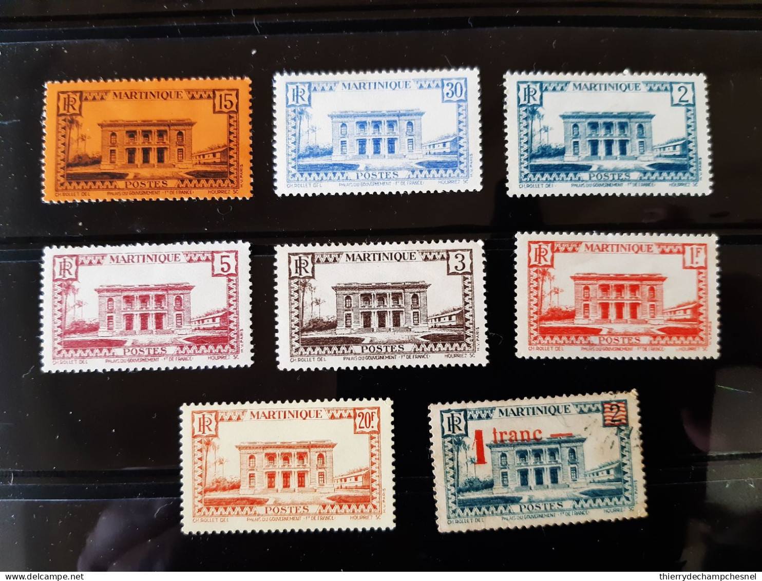 Lot De 8 Timbres De Martinique - Ungebraucht