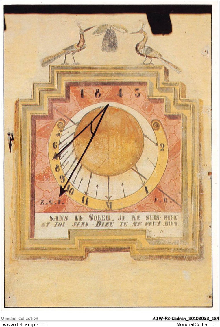 AJWP2-0214 - CADRAN-SOLAIRE - CADRAN SOLAIRE SIGNE ZARBULA - DANS LE BRIANCONNAIS  - Astronomy