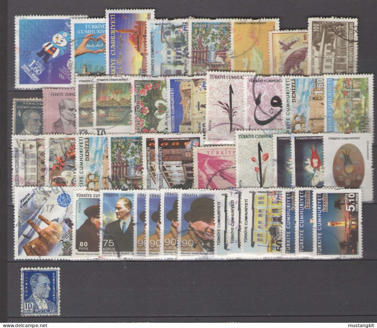 TURQUIE LOT DE 44 TIMBRES OBLITERES - Sonstige & Ohne Zuordnung