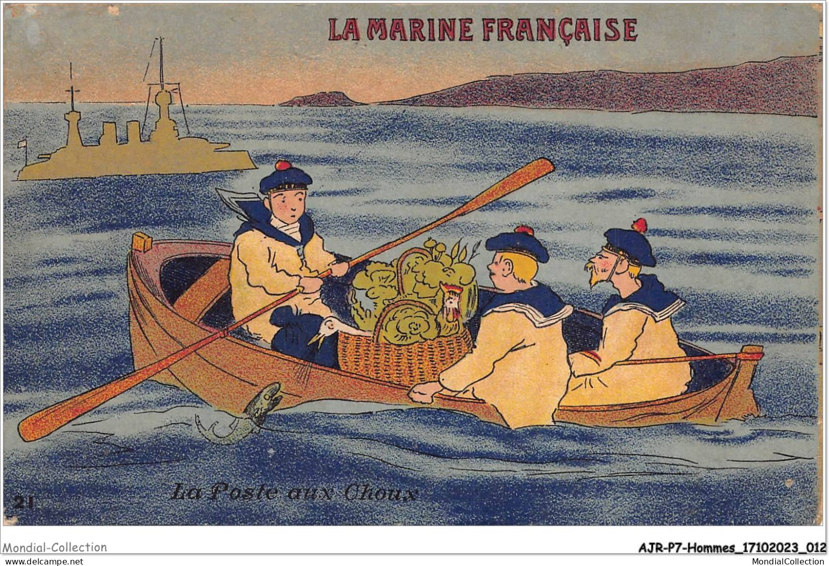 AJRP7-0655 - HOMMES - LA MARINE FRANCAISE - LA POSTE AUX CHOUX  - Hommes