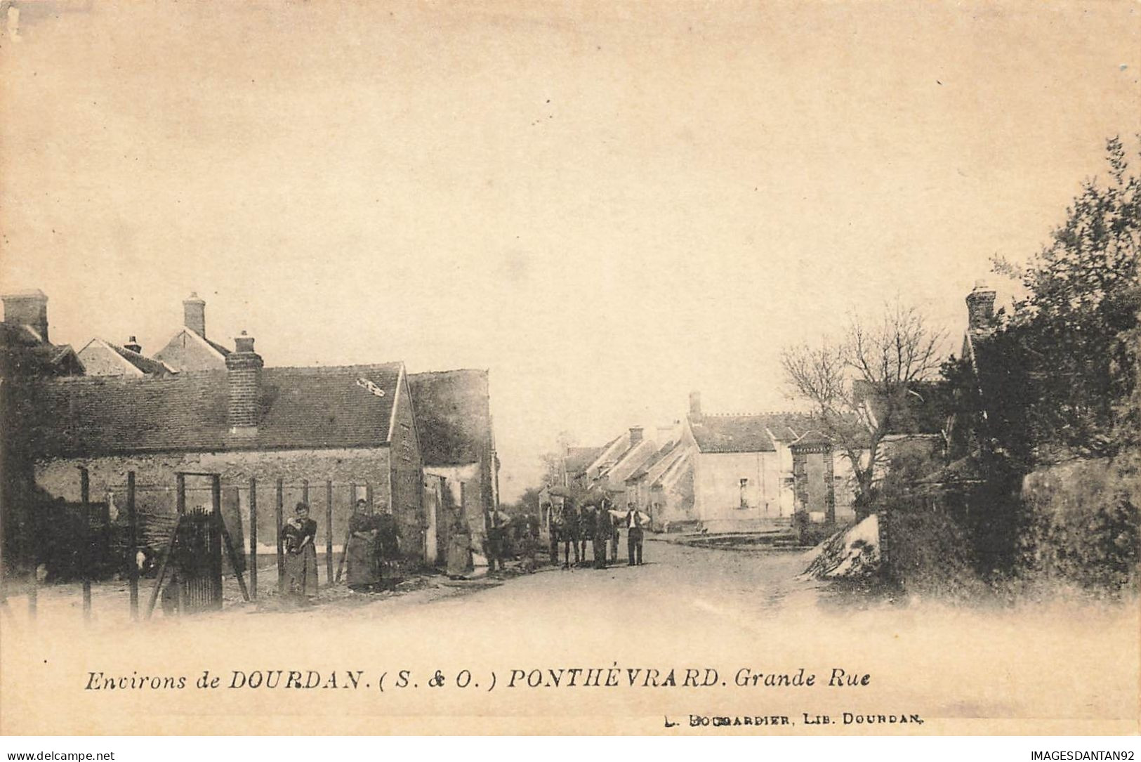 78 PONTHEVRARD  #24454 ENVIRONS DE DOURDAN GRANDE RUE ATTELAGE - Plaisir