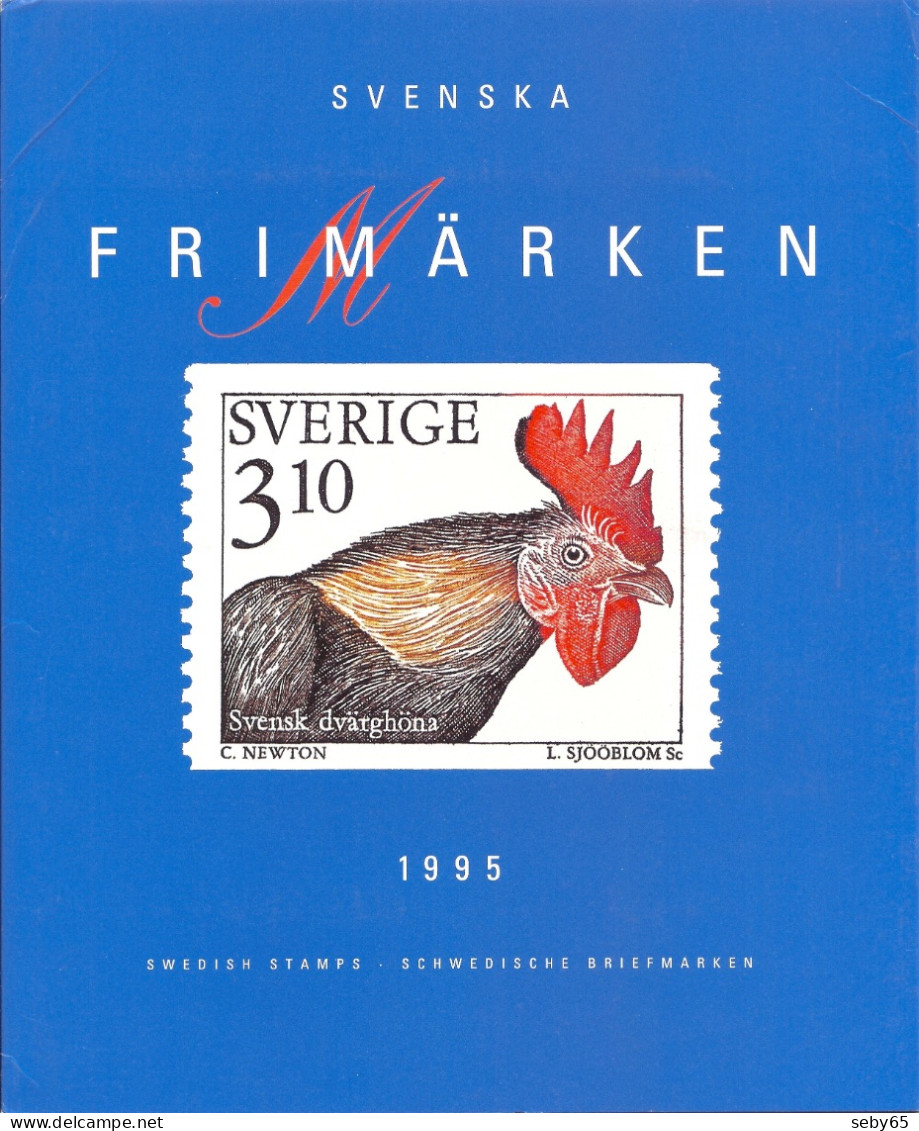 Sverige / Sweden / Svenska - 1995 Complete Year Set, Full Set Swedish Official Stamps With Folder, Size A4 - MNH - Neufs