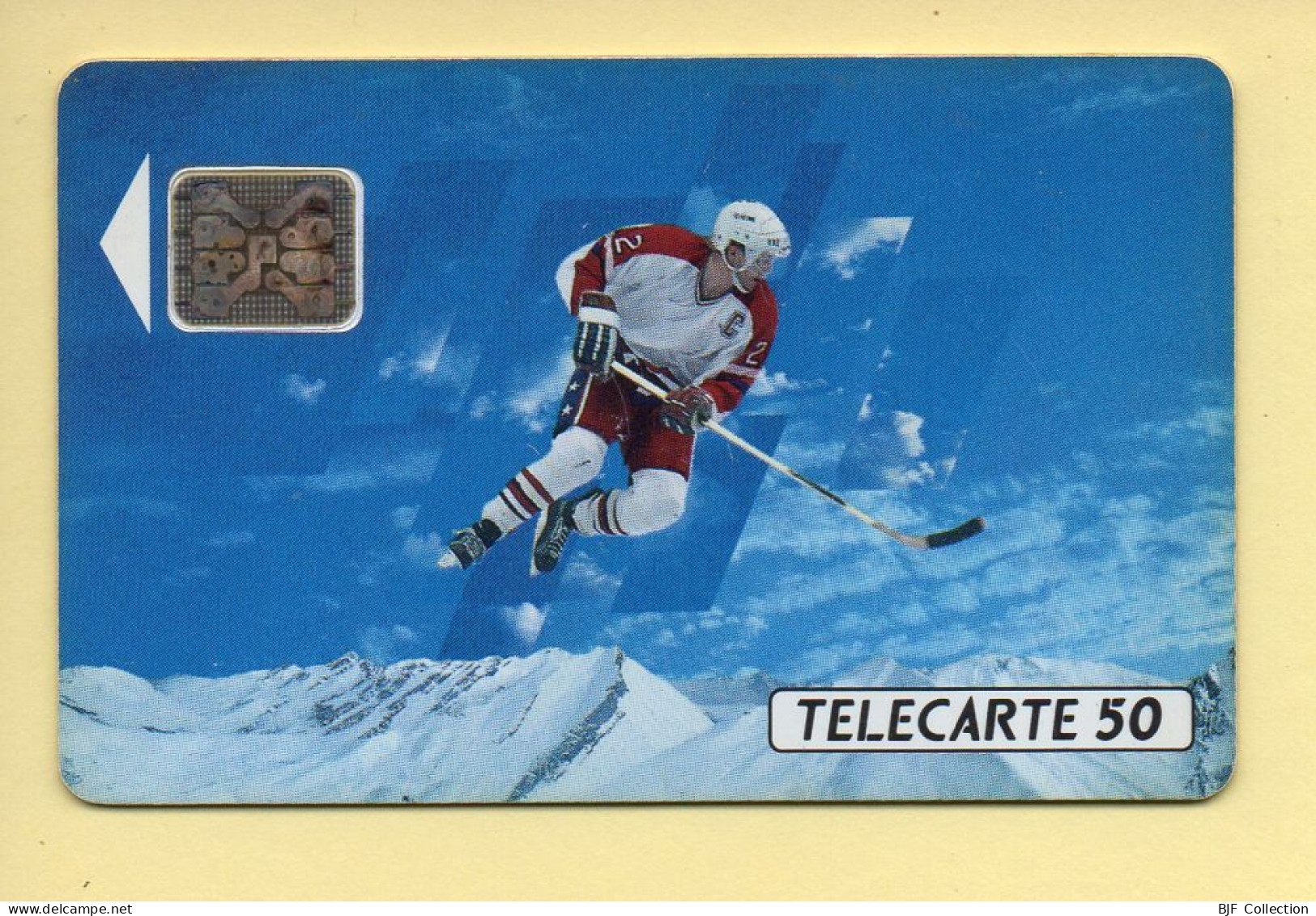 Télécarte 1991 : JOUEUR DE HOCKEY / 50 Unités / Numéro 32290 / 10-91 / Jeux Olympiques D'Hiver ALBERTVILLE 92 - 1991