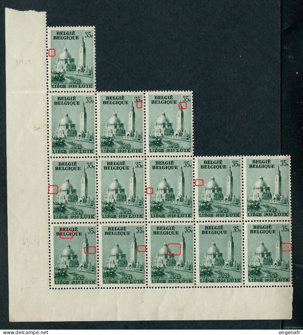 N° 484 ** - Bloc CDF  De 14 Timbres Donc V Et CU Luppi - 1931-1960