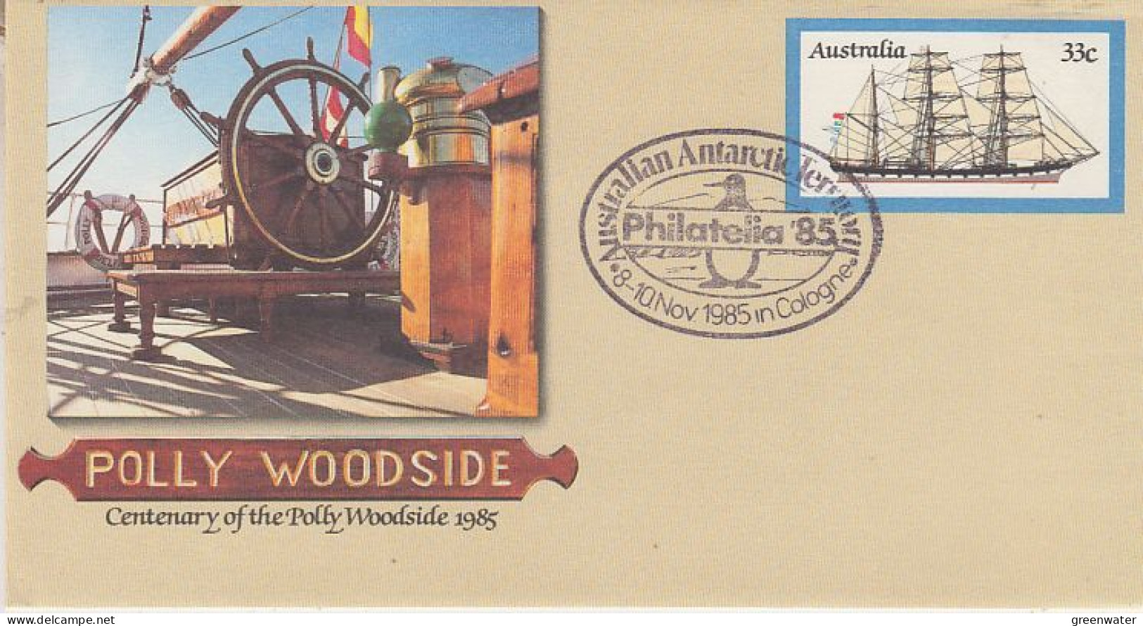 Australia 1985 Postal Stationery Polly Woodside Philatelia '85 Köln (GS215) - Briefe U. Dokumente