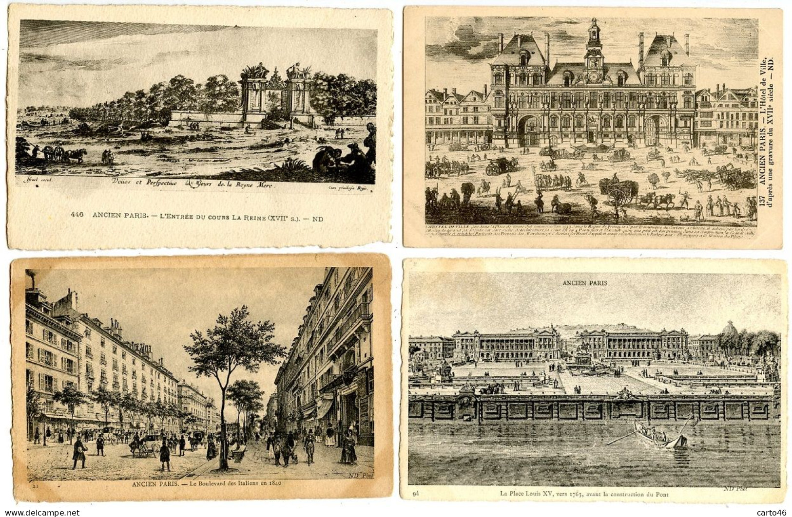 Ancien Paris - 20 Cartes Différentes  - Voir Scans - Sets And Collections